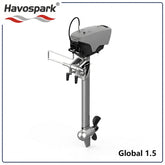 Havospark Global 1.5kW Electric Outboard Motor – 48V Portable Marine Boat Engine with 45KG Thrust, CAN Bus Control, Ultra-Quiet High Efficiency Drive