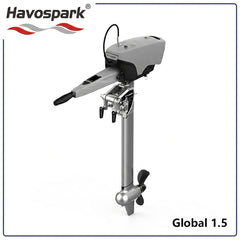 Havospark Global 1.5kW Electric Outboard Motor – 48V Portable Marine Boat Engine with 45KG Thrust, CAN Bus Control, Ultra-Quiet High Efficiency Drive