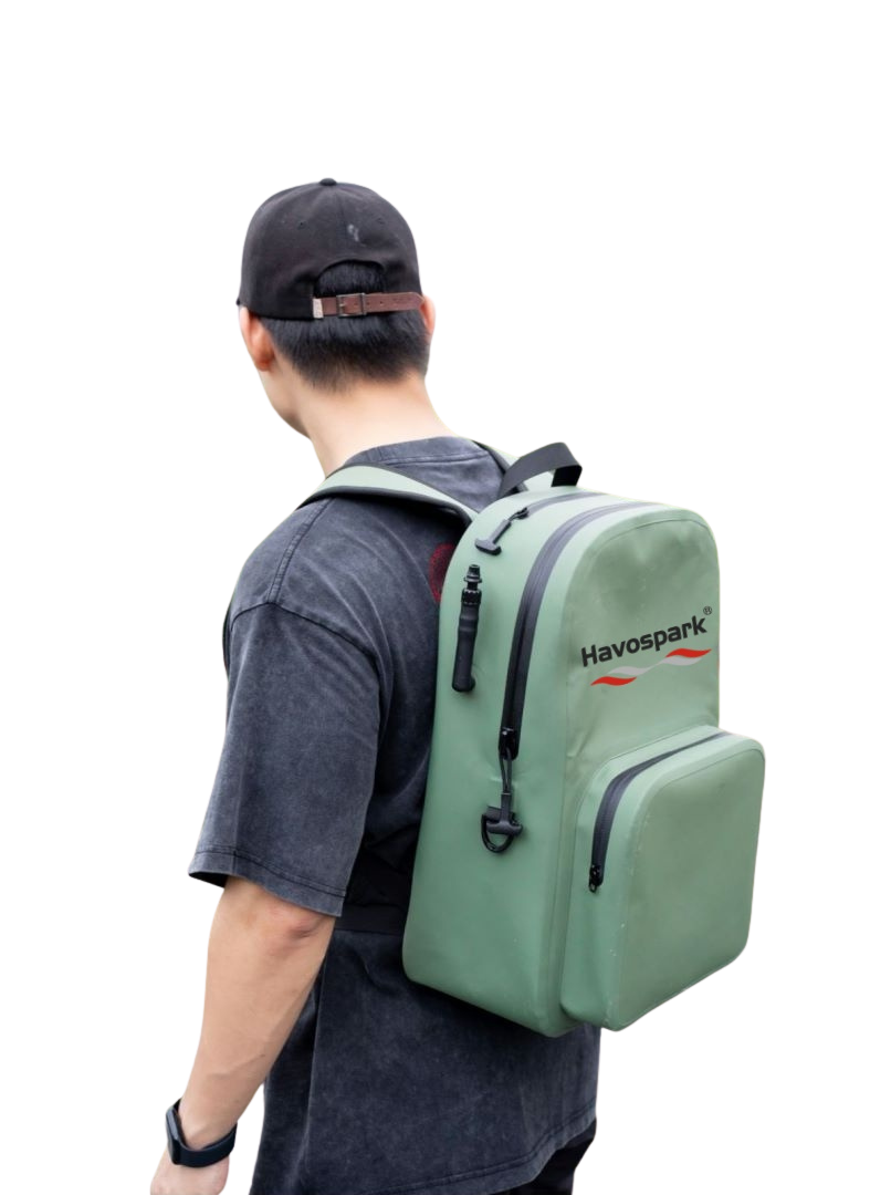 HAVOSPARK 25L Anti-Drowning Waterproof Floatable Backpack – Inflatable Survival Pack