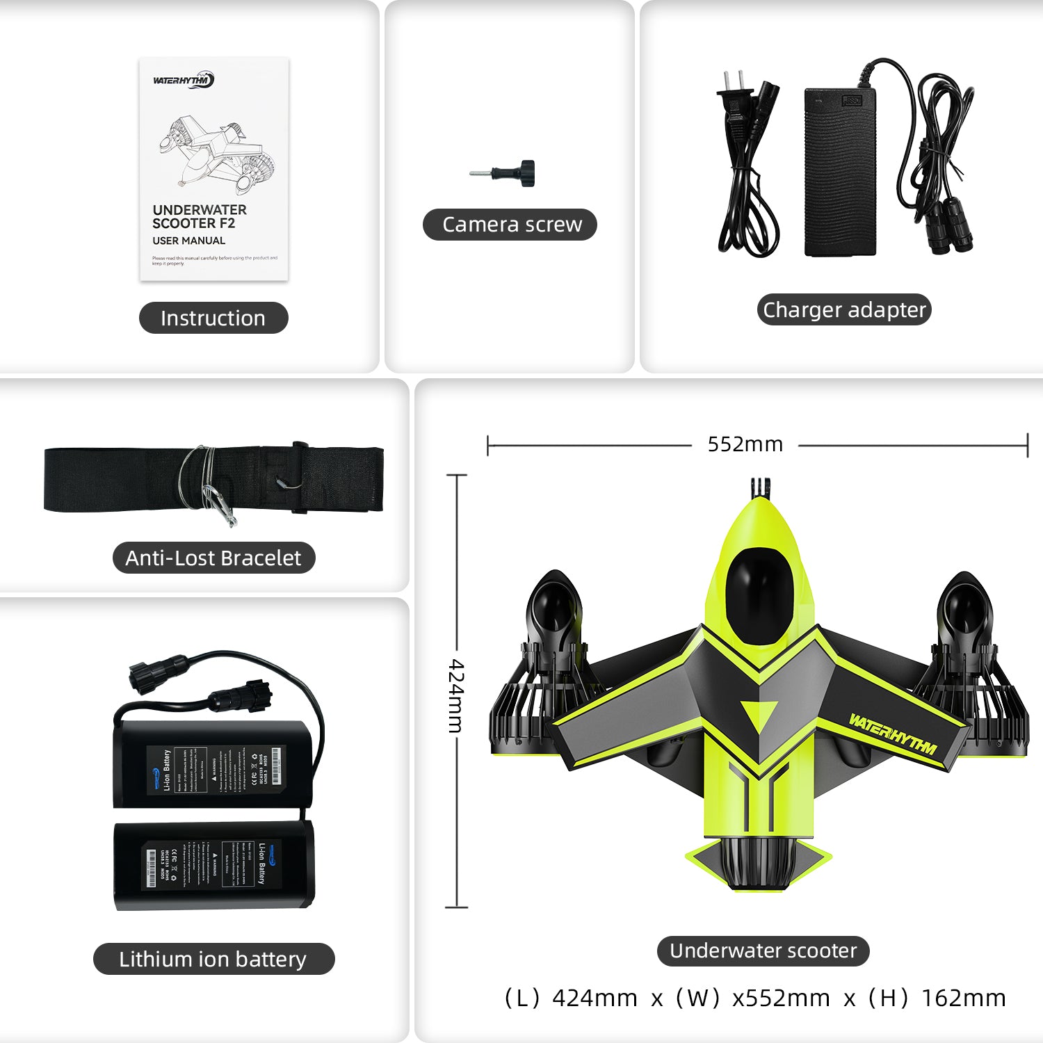 HAVOSPARK S4 Electric Underwater Scooter – Dual 500W Motors, 30m Depth, 2m/s Speed