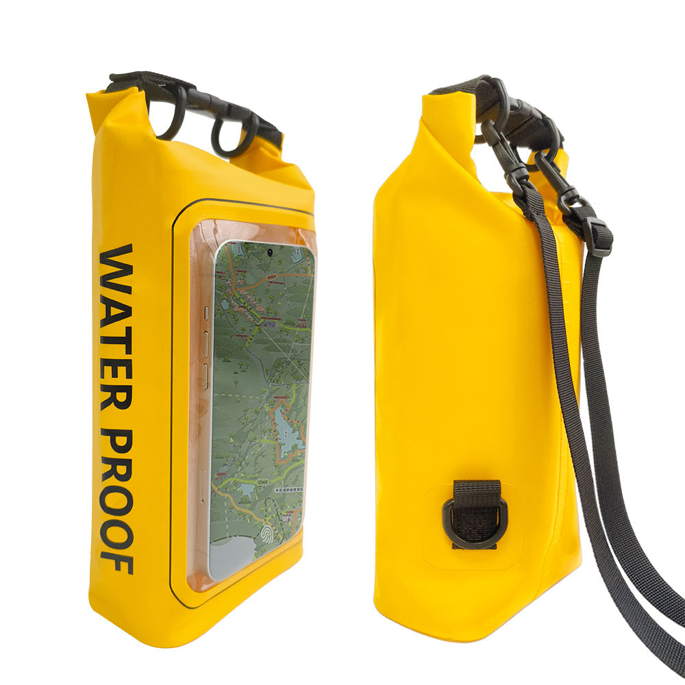 Floating Waterproof Phone Pouch 2L Crossbody Dry Bag – Touch Screen Waterproof Bag for Beach Swimming Kayaking