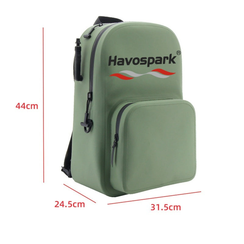 HAVOSPARK 25L Anti-Drowning Waterproof Floatable Backpack – Inflatable Survival Pack