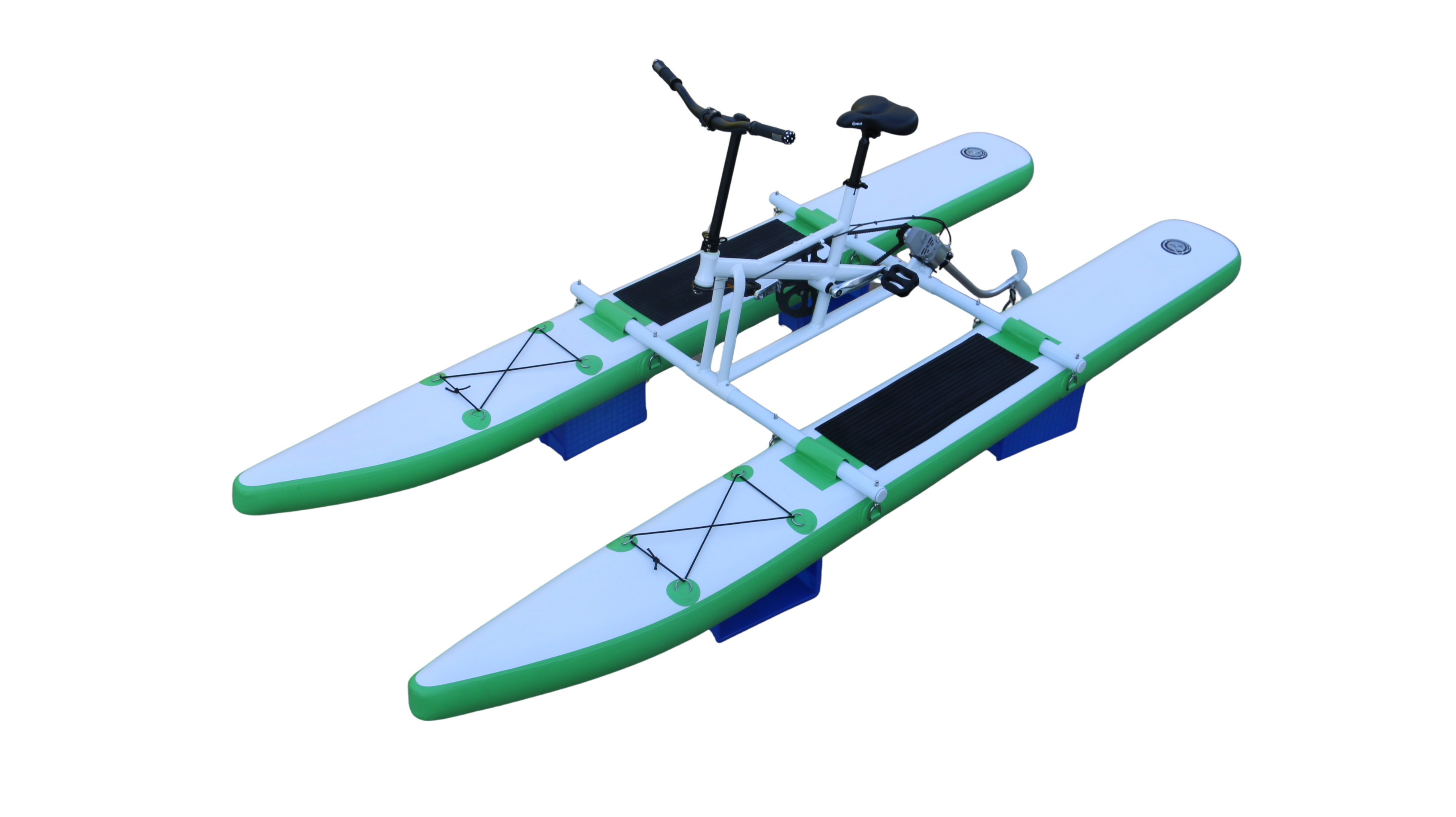 HAVOSPARK Croco-1 Tandem Water Bike – Inflatable Pedal Boat, 12–15km/h Top Speed