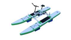 HAVOSPARK Croco-1 Tandem Water Bike – Inflatable Pedal Boat, 12–15km/h Top Speed