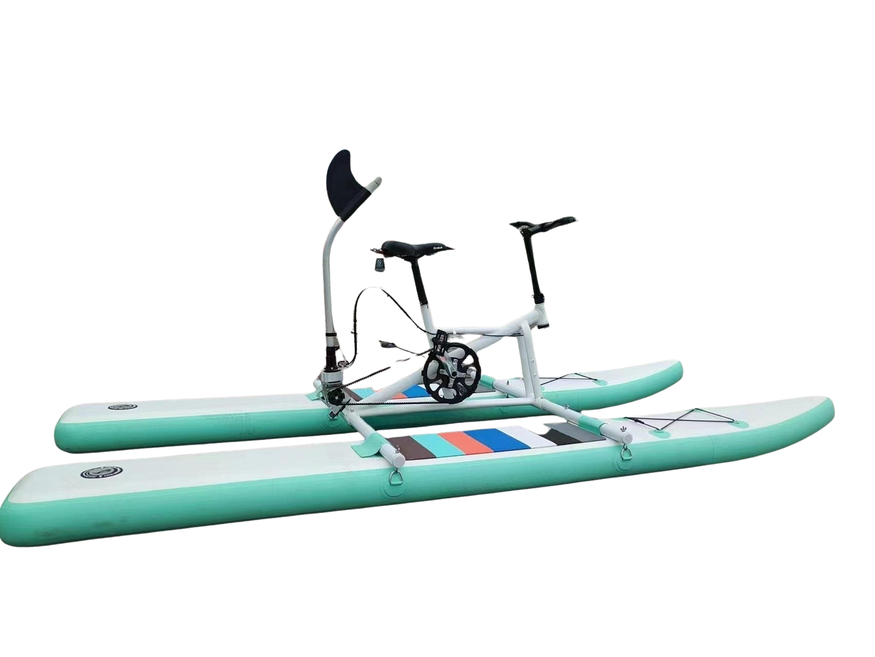 HAVOSPARK Croco-1 Tandem Water Bike – Inflatable Pedal Boat, 12–15km/h Top Speed