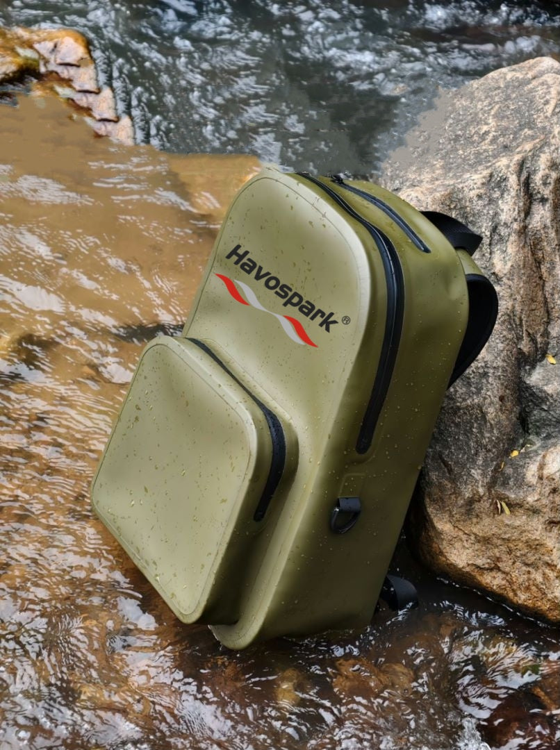 HAVOSPARK 25L Anti-Drowning Waterproof Floatable Backpack – Inflatable Survival Pack