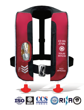 HAVOSPARK HW-ES369 Professional Inflatable Life Jacket – 150N / 275N SOLAS & ISO Approved