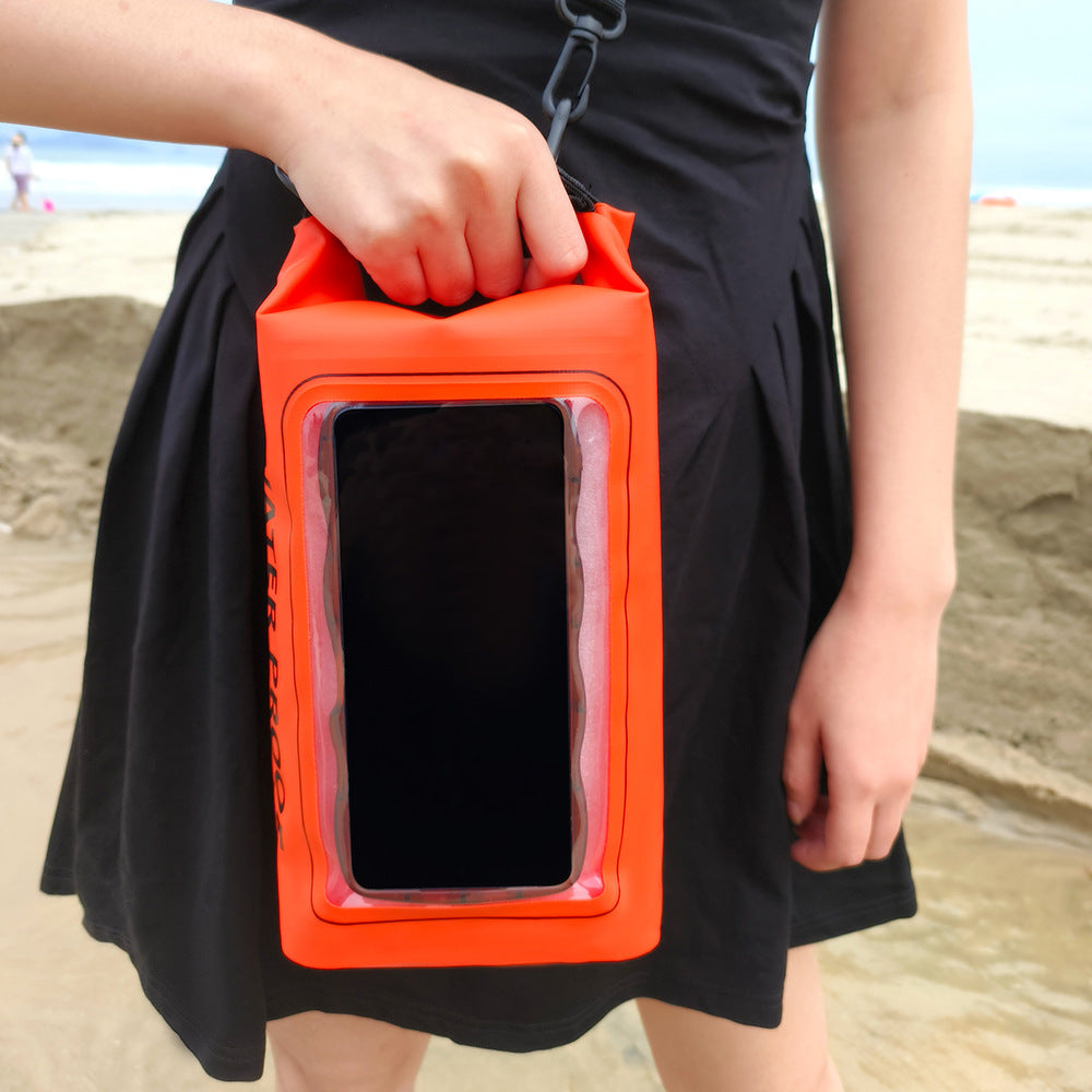 Floating Waterproof Phone Pouch 2L Crossbody Dry Bag – Touch Screen Waterproof Bag for Beach Swimming Kayaking