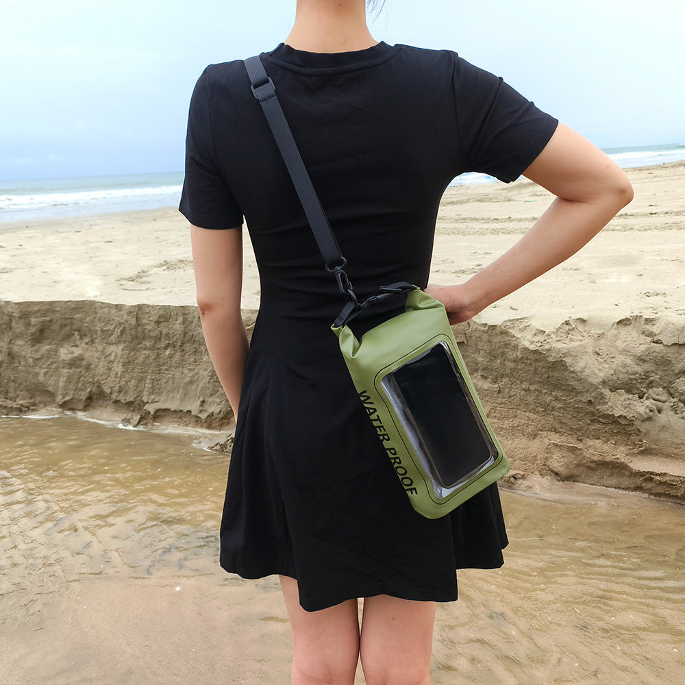 Floating Waterproof Phone Pouch 2L Crossbody Dry Bag – Touch Screen Waterproof Bag for Beach Swimming Kayaking