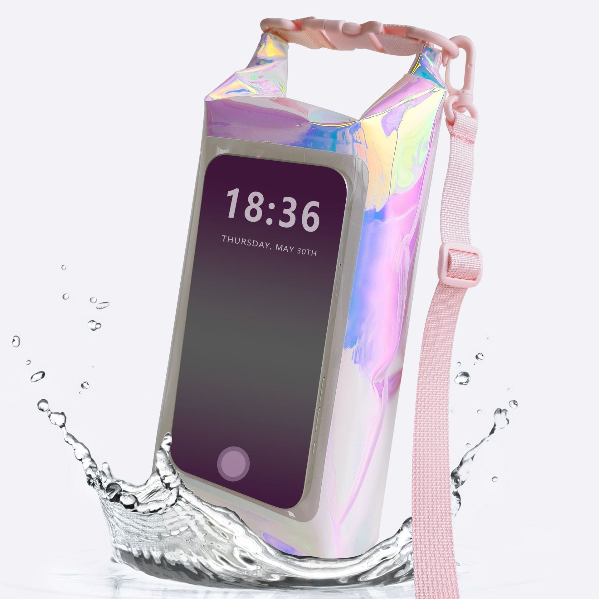 Floating Waterproof Phone Pouch 2L Crossbody Dry Bag – Touch Screen Waterproof Bag for Beach Swimming Kayaking