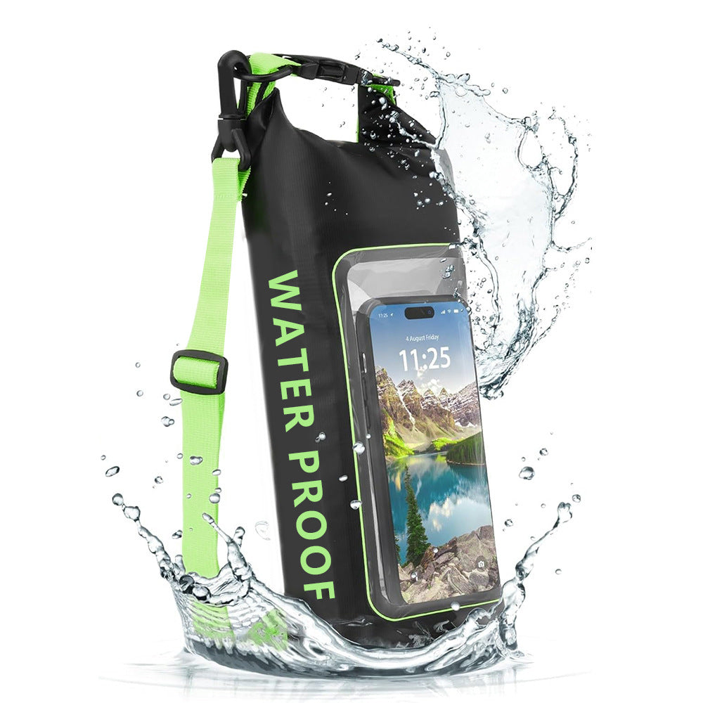 Floating Waterproof Phone Pouch 2L Crossbody Dry Bag – Touch Screen Waterproof Bag for Beach Swimming Kayaking